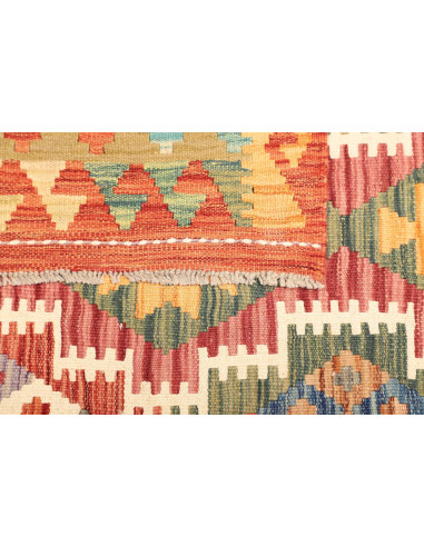 Kilim 145x194 Cm Afghan Kilim Made Of Hand-carded Wool.