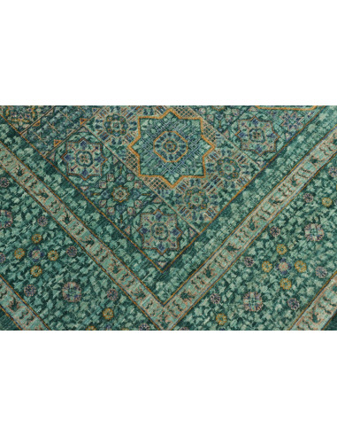 Tappeto Mamlouk Pakistan 201x308 Verde Petrolio
