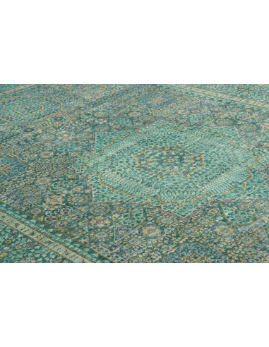 Tappeto Mamlouk Pakistan 201x308 Verde Petrolio