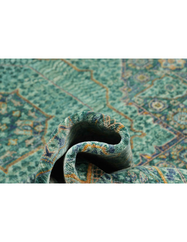 Tappeto Mamlouk Pakistan 201x308 Verde Petrolio