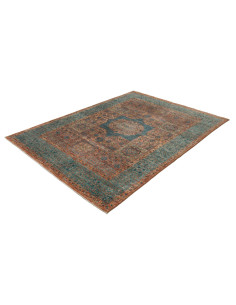 Tappeto Mamlouk Pakistan 175x237 Blu Petrolio T 2