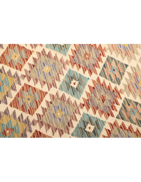 Kilim 105x152 Cm Afghan Kilim Hand-carded Wool Cotton Warp