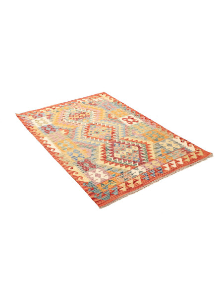 Kilim 102x148 Cm Kilim, Afghanistan, Lana Cardata A Mano