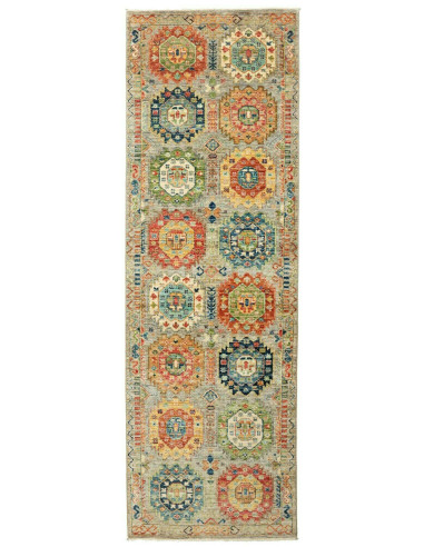 Tappeto Tribal Pakistan 79x249 Grigio-beige Ter