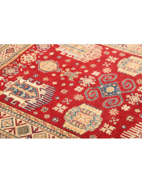 Kazak 121x170 Cm Kazak, Pakistan, Lana Cardata A Mano
