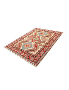 Rug Kazak Pakistan 157x201 Cream Red 2