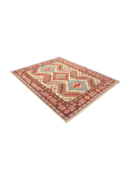 Rug Kazak Pakistan 157x201 Cream Red