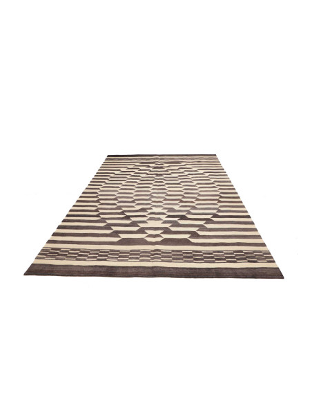 Tappeto Kilim Persia bianco azzurro 213x305