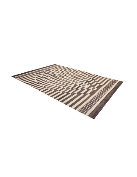 Tappeto Kilim Persia bianco azzurro 213x305