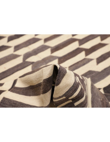 Tappeto Kilim Persia bianco azzurro 213x305