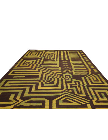 Rug Kilim Persia green brown 300x389