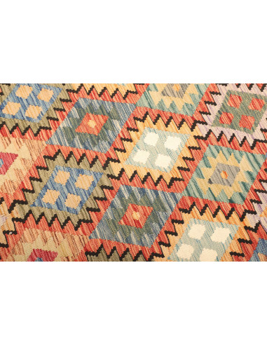 Kilim 202x286 Cm Kilim Afghanistan, Hand-carded Wool (cotton
