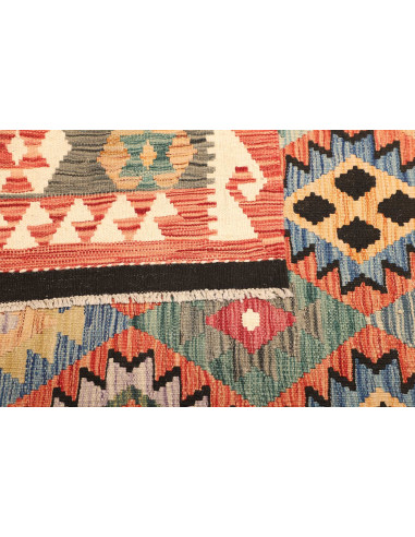 Kilim 202x286 Cm Kilim Afghanistan, Hand-carded Wool (cotton