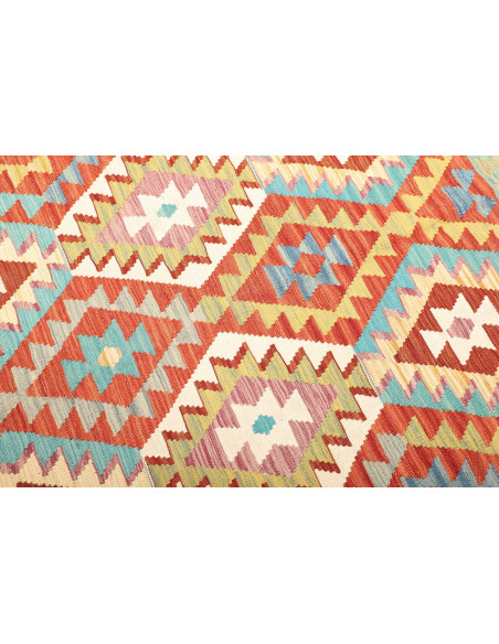 Kilim 205x299 Cm Kilim, Afghanistan, Lana Cardata A Mano