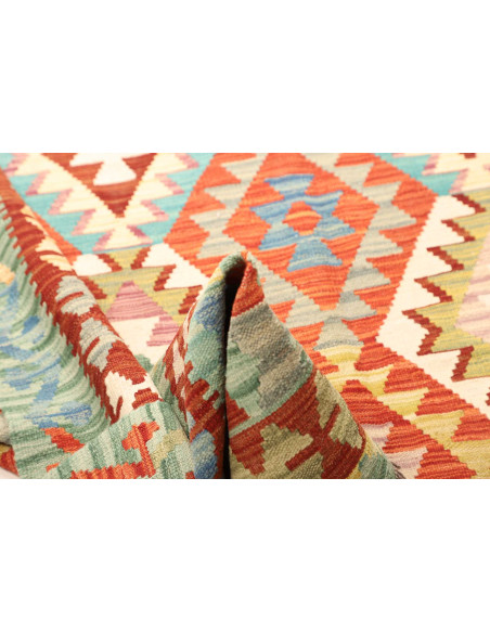Kilim 205x299 Cm Kilim, Afghanistan, Lana Cardata A Mano