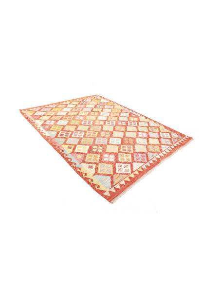 Kilim 183x241 Cm Kilim Afghanistan Hand-carded Wool, Cotton