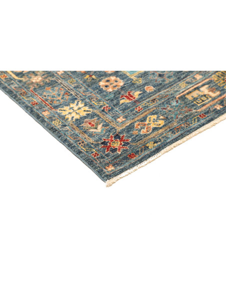 Rug Tribal Pakistan 102x157 Petrol Blue Ochre