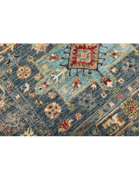 Tappeto Tribal Pakistan 102x157 Blu Petrolio Oc