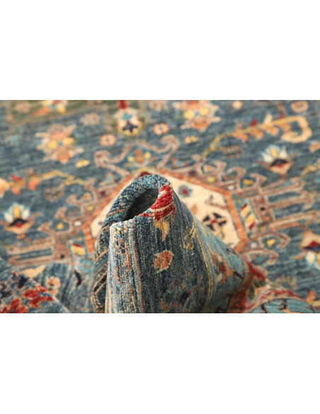 Tappeto Tribal Pakistan 102x157 Blu Petrolio Oc