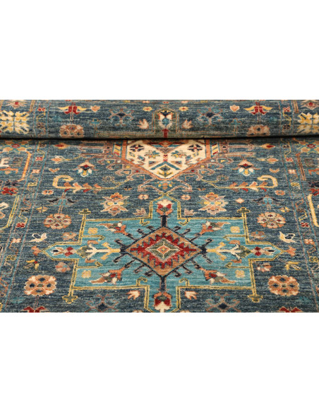 Tappeto Tribal Pakistan 102x157 Blu Petrolio Oc