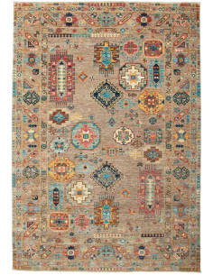 Tappeto Tribal Pakistan 166x238 Grigio Tortora