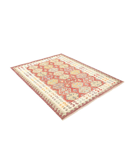 Kilim 133x173 Cm Kilim, Afghanistan, Lana Cardata A Mano