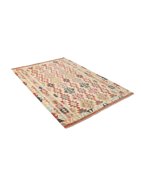 Kilim 130x185 Cm Kilim, Afghanistan, Lana Cardata A Mano