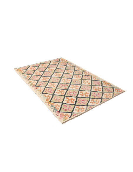 Kilim 128x180 Cm Kilim Afghanistan. Hand-carded Wool (warp: