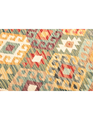 Rug Kilim Afghanistan beige orange 128x175