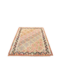 Kilim 128x184 Cm Kilim Afghano, Lana Cardata A Mano 2
