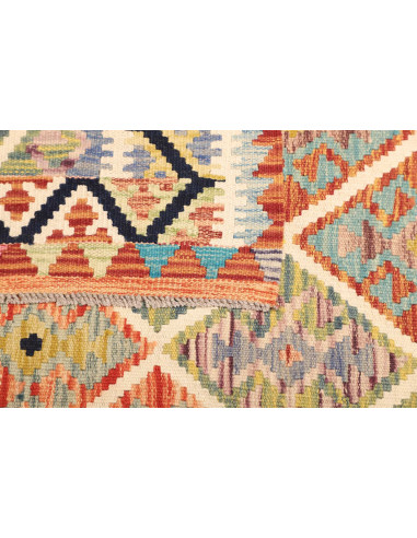 Kilim 128x184 Cm Kilim Afghano, Lana Cardata A Mano