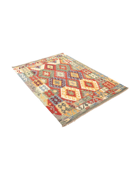 Kilim 127x172 Cm Kilim; Afghanistan; Lana Cardata A Mano