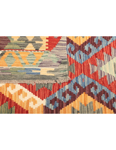 Kilim 127x172 Cm Kilim; Afghanistan; Lana Cardata A Mano