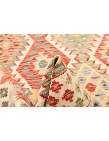 Kilim 129x186 Cm Kilim Afghanistan Hand-carded Wool (warp:
