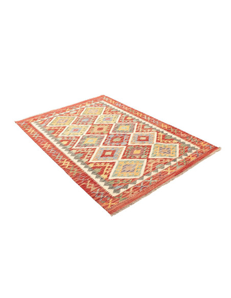 Kilim 128x176 Cm Kilim, Afghanistan, Hand-carded Wool (warp: