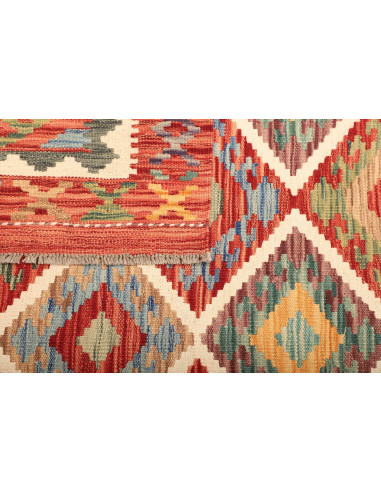 Kilim 128x176 Cm Kilim, Afghanistan, Hand-carded Wool (warp: