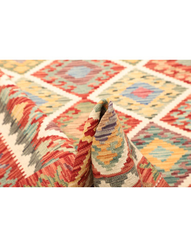 Kilim 128x176 Cm Kilim, Afghanistan, Hand-carded Wool (warp: