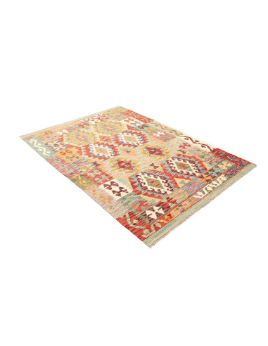 Kilim 129x178 Cm Kilim Afghanistan. Lana Cardata A Mano