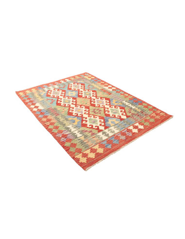 Kilim 129x171 Cm Afghan Kilim, Hand-carded Wool