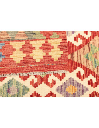 Kilim 129x171 Cm Afghan Kilim, Hand-carded Wool