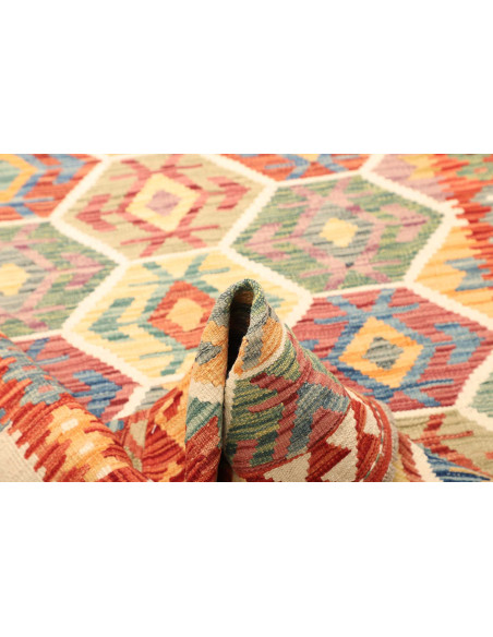 Kilim 128x176 Cm Kilim, Afghanistan, Hand-carded Wool (warp: