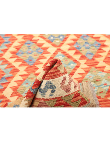 Kilim 124x182 Cm Kilim Afghanistan Hand-carded Wool Cotton