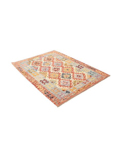 Kilim 129x177 Cm Kilim, Afghanistan, Lana Cardata A Mano