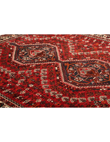 Shiraz 210x297 Cm Shiraz, Persia, Lana Cardata A Mano,