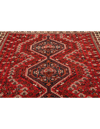 Shiraz 210x297 Cm Shiraz, Persia, Lana Cardata A Mano,