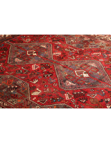 Shiraz 214x302 Cm Shiraz, Persia, Lana Cardata A Mano