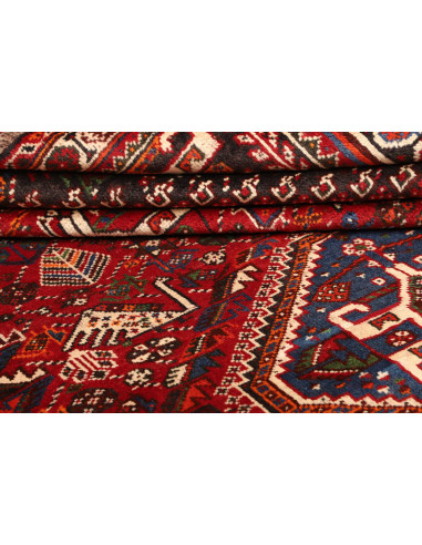 Shiraz 213x313 Cm Shiraz, Persia, Lana Cardata A Mano
