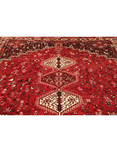 Shiraz 215x302 Cm Shiraz, Persia, Lana Cardata A Mano