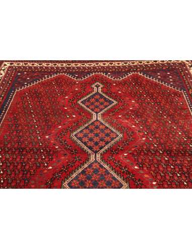 Shiraz 208x285 Cm Shiraz, Persia, Lana Cardata A Mano