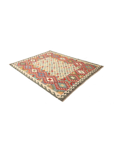 Kilim 178x228 Cm Kilim Afghanistan Hand-carded Wool Cotton